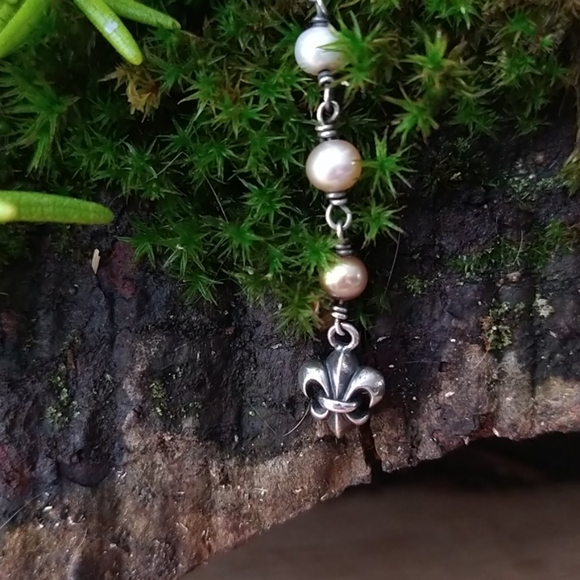 Vintage Sterling Silver Pearl necklace - Picture 9 of 9